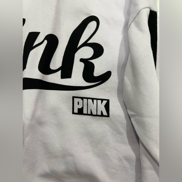 VS pink Victoria Secret purple cowl neck hoodie pullover L large - Picture 2 of 5